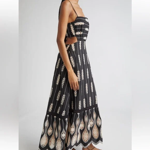 NWT New JOHANNA ORTIZ Nostalgica Midi Dress Size 2 - Picture 4 of 5